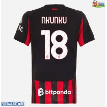 AC Milan Christopher Nkunku #18 Hjemmedrakt Dame 2025-26 Kortermet
